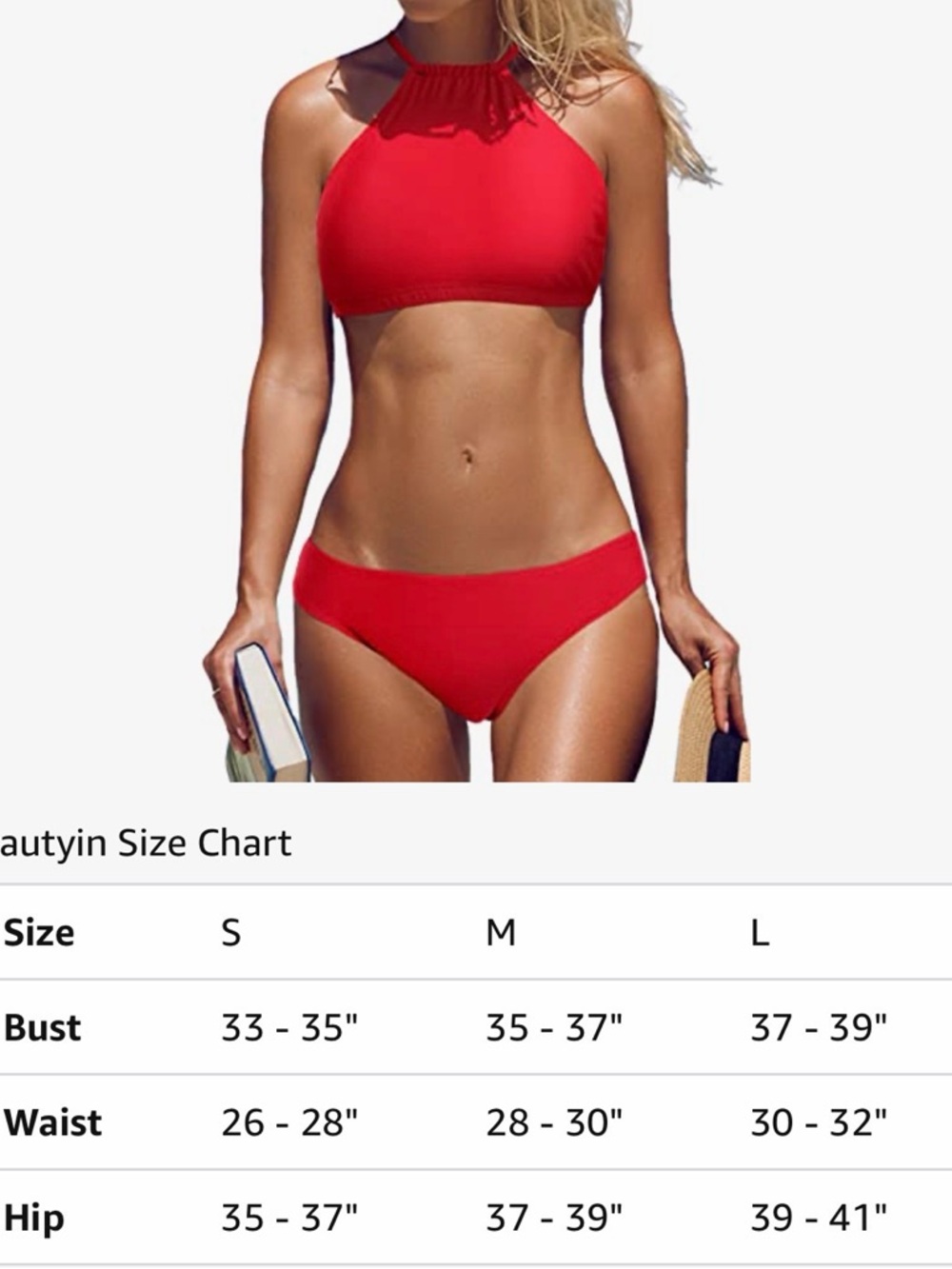 NWT Halter High Neck Bikini Set MEDIUM